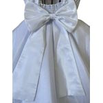 Vestido De Bebê Batizado Menina Branco Com Faixa Cabelo 