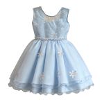 Vestido Infantil Frozen Elsa Princesa Festa Luxo Com Capa