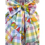 Vestido Infantil Juvenil Festa Junina Lilás Quadrilha São João Flores Bandeirinhas 