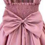 Vestido Juvenil Rose Com Aplicações De Flores Elegante 