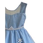 Vestido Frozen Infantil Princesa Capa Removível