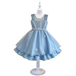 Vestido Frozen Infantil Princesa Capa Removível