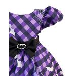Vestido Infantil Juvenil Roxo Fantasia Halloween Festa Temática 