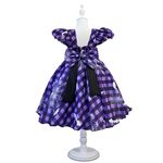 Vestido Infantil Juvenil Roxo Fantasia Halloween Festa Temática 