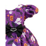Vestido Infantil Juvenil Lilás Fantasia Halloween Festa Temática 