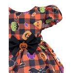 Vestido Infantil Juvenil Preto Fantasia Halloween Festa Temática 