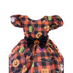 Vestido Infantil Juvenil Preto Fantasia Halloween Festa Temática 