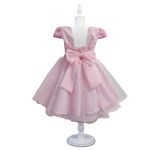 Vestido De Festa Rosa Luxo Jardim Encantado Borboletas 