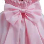 Vestido De Festa Rosa Luxo Jardim Encantado Borboletas 