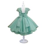 Vestido De Festa Verde Luxo Jardim Encantado Borboletas