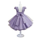 Vestido De Festa Lilás Luxo Jardim Encantado Borboletas 