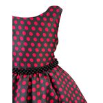 Vestido Infantil Curto Preto Fantasia Joaninha Tiara Temática 