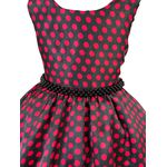 Vestido Infantil Curto Preto Fantasia Joaninha Tiara Temática 