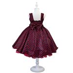 Vestido Infantil Curto Preto Fantasia Joaninha Tiara Temática 