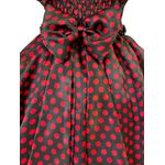 Vestido Infantil Curto Preto Fantasia Joaninha Tiara Temática 