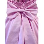 Vestido Juvenil Menina Rosa Bebe Festa Casamento Cinto pérola Saia Lisa