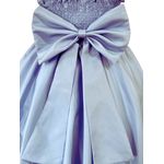 Vestido Juvenil Menina Azul Bebe Festa Casamento Cinto pérola Saia Lisa 