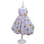 Vestido De Festa Juvenil Rosa Margaridas Curto Aniversário