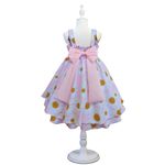 Vestido De Festa Juvenil Rosa Margaridas Curto Aniversário