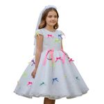 Vestido Festa Junina Noiva Caipira Infantil Juvenil Laço