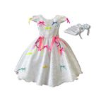 Vestido Festa Junina Noiva Caipira Infantil Juvenil Laço