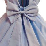 Vestido Infantil Princesa Azul Bebe Pérola Festa Luxo Saia De Brilho 