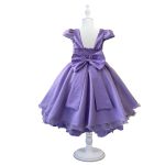 Vestido Infantil Princesa Lilás Pérola Festa Luxo Saia De Brilho 