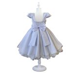Vestido Infantil Princesa Branco Pérola Festa Luxo Saia De Brilho 