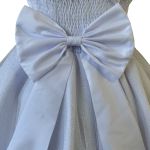 Vestido Infantil Princesa Branco Pérola Festa Luxo Saia De Brilho 