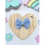 Presilha Laço Infantil Azul Jardim Encantado Borboletas 