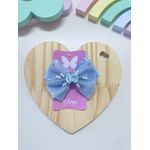 Presilha Laço Infantil Azul Jardim Encantado Borboletas 