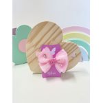 Presilha Laço Infantil Rosa Jardim Encantado Borboletas