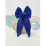 Laço De Cabelo Brasil Pontas Dupla Presilha Infantil