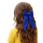 Laço De Cabelo Brasil Pontas Dupla Presilha Infantil