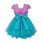 Vestido Infantil Sereia Ariel Princesa Aniversário