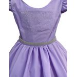Vestido Curto Lilás Princesa Rapunzel Sofia Lilás Aniversário