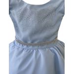 Vestido Curto Azul Princesa Rapunzel Sofia Lilás Aniversário 