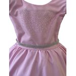 Vestido Curto Rosa Princesa Rapunzel Sofia Lilás Aniversário 