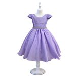 Vestido Curto Lilás Princesa Rapunzel Sofia Lilás Aniversário