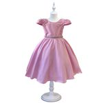Vestido Curto Rosa Princesa Rapunzel Sofia Lilás Aniversário 