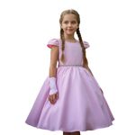 Vestido Curto Rosa Princesa Rapunzel Sofia Lilás Aniversário 