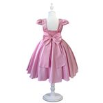 Vestido Curto Rosa Princesa Rapunzel Sofia Lilás Aniversário 