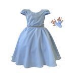 Vestido Curto Azul Princesa Rapunzel Sofia Lilás Aniversário 