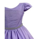 Vestido Curto Lilás Princesa Rapunzel Sofia Lilás Aniversário