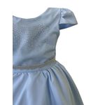 Vestido Curto Azul Princesa Rapunzel Sofia Lilás Aniversário 