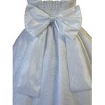 Vestido De Festa Infantil Juvenil Branco Renda Com Cinto De Strass