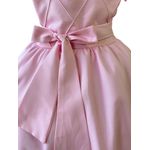 Vestido Infantil Rosa Formatura Festas Manga Com Babado 