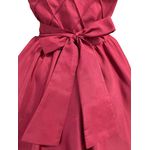 Vestido Infantil Marsala Formatura Festas Manga Com Babado 