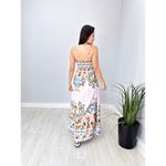 VESTIDO MAXI ALÇA ESTAMPADO BRANCO