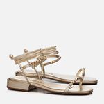 SANDALIA FEMININO MALU OURO LIGHT 12504